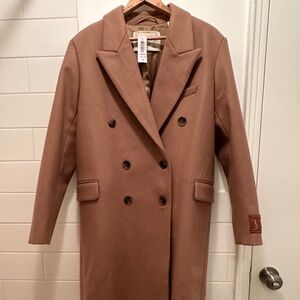 NWT Aritzia Wilfred Symphony Coat (Wool/Cashmere) in Camel